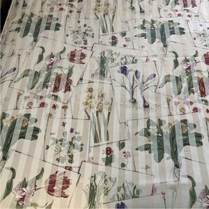 Custom Vintage Bedspread Flowers  by Jay Yang Design Stunning Multicolor King